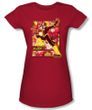 Justice League Juniors T-shirt Superheroes Flash Red Tee Shirt