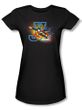 Justice League Juniors T-shirt Superheroes Heroes United Black Shirt