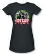 Justice League Juniors T-shirt Superheroes JLA Trio Charcoal Tee Shirt