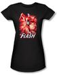 Justice League Juniors T-shirt The Flash Red and Gray Black Tee Shirt