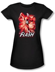 Justice League Juniors T-shirt The Flash Red and Gray Black Tee Shirt