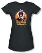 Justice League Juniors T-shirt Wonder Woman Powerful Charcoal Shirt