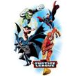 Justice League Kids T-shirt At Your Service Youth White Tee Shirt