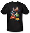 Justice League Kids T-shirt Group Portrait Youth Black Tee Shirt