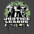 Justice League Kids T-shirt JLA Trio Youth Charcoal Gray Tee Shirt
