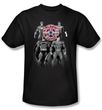 Justice League Kids T-shirt Shades Of Gray Youth Black Tee Shirt