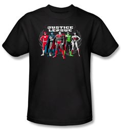 Justice League Kids T-shirt Superheroes The Big Five Youth Black Shirt Justice League Kids T-shirt Superheroes The Big Five Youth Black Shirt