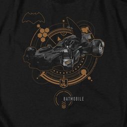 Justice League Movie Batmobile Shirts