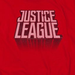 Justice League Movie Distressed Logo Shirts
