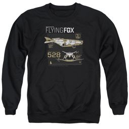 Justice League Movie Flying Fox Adult Black Sweatshirt