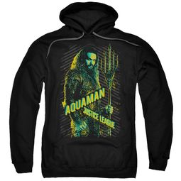 Justice League Movie Hoodie Aquaman Black Sweatshirt Hoody
