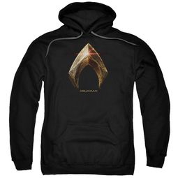 Justice League Movie Hoodie Aquaman Logo Black Sweatshirt Hoody