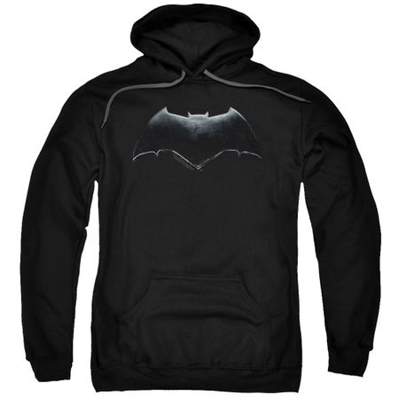 Justice League Movie Hoodie Batman Logo Black Sweatshirt Hoody