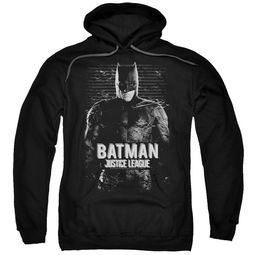 Justice League Movie Hoodie Batman Profile Black Sweatshirt Hoody