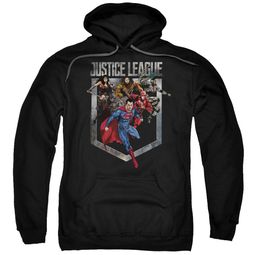 Justice League Movie Hoodie Charge Black Sweatshirt Hoody