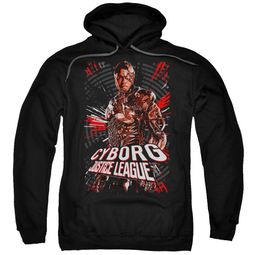 Justice League Movie Hoodie Cyborg Profile Black Sweatshirt Hoody