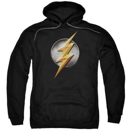 Justice League Movie Hoodie Flash Logo Black Sweatshirt Hoody