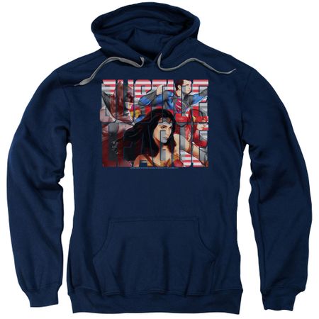Justice League Movie Hoodie Rally Navy Sweatshirt Hoody