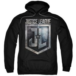 Justice League Movie Hoodie Shield Logo Black Sweatshirt Hoody Justice League Movie Hoodie Shield Logo Black Sweatshirt Hoody