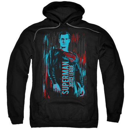 Justice League Movie Hoodie Superman Black Sweatshirt Hoody