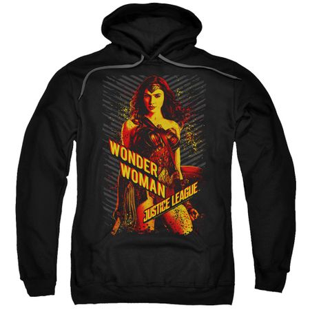 Justice League Movie Hoodie Wonder Woman Black Sweatshirt Hoody