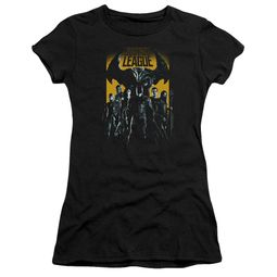 Justice League Movie Juniors Shirt Stand Up To Evil Black T-Shirt Justice League Movie Juniors Shirt Stand Up To Evil Black T-Shirt