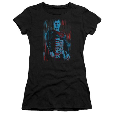 Justice League Movie Juniors Shirt Superman Black T-Shirt