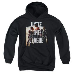 Justice League Movie Kids Dawn Unite the League Black Youth Hoodie