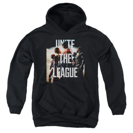 Justice League Movie Kids Dawn Unite the League Black Youth Hoodie