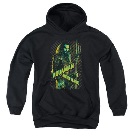 Justice League Movie Kids Hoodie Aquaman Black Youth Hoody