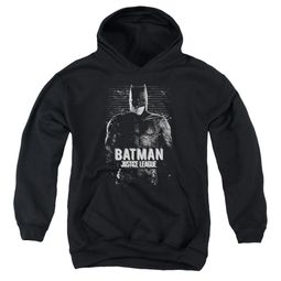 Justice League Movie Kids Hoodie Batman Profile Black Youth Hoody