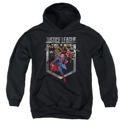 Justice League Movie Kids Hoodie Charge Black Youth Hoody