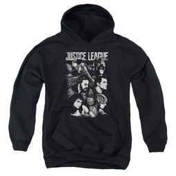 Justice League Movie Kids Hoodie Pushing Forward Black Youth Hoody