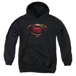 Justice League Movie Kids Hoodie Superman Logo Black Youth Hoody Justice League Movie Kids Hoodie Superman Logo Black Youth Hoody