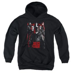 Justice League Movie Kids Hoodie The League Red Glow Black Youth Hoody Justice League Movie Kids Hoodie The League Red Glow Black Youth Hoody