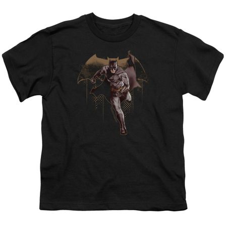 Justice League Movie Kids Shirt Caped Crusader Black T-Shirt