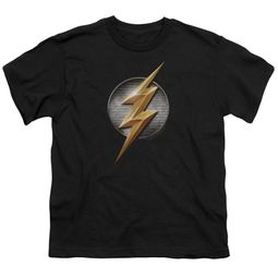 Justice League Movie Kids Shirt Flash Logo Black T-Shirt