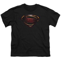 Justice League Movie Kids Shirt Superman Logo Black T-Shirt Justice League Movie Kids Shirt Superman Logo Black T-Shirt