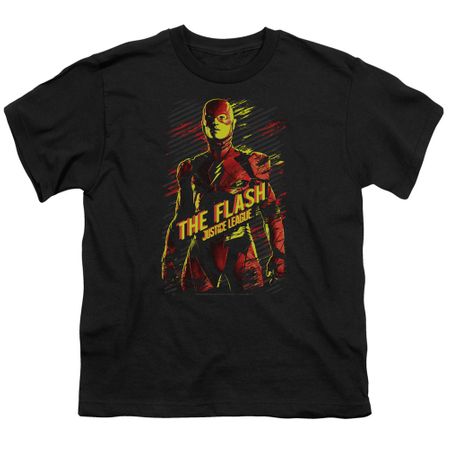 Justice League Movie Kids Shirt The Flash Black T-Shirt
