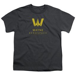 Justice League Movie Kids Shirt Wayne Aerospace Charcoal T-Shirt Justice League Movie Kids Shirt Wayne Aerospace Charcoal T-Shirt