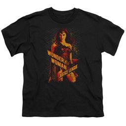 Justice League Movie Kids Shirt Wonder Woman Black T-Shirt Justice League Movie Kids Shirt Wonder Woman Black T-Shirt