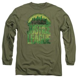Justice League Movie Long Sleeve Shirt Kryptonite Military Tee T-Shirt
