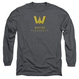 Justice League Movie Long Sleeve Wayne Aerospace Charcoal T-Shirt Justice League Movie Long Sleeve Wayne Aerospace Charcoal T-Shirt