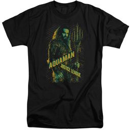 Justice League Movie Shirt Aquaman Black Tall T-Shirt