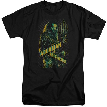Justice League Movie Shirt Aquaman Black Tall T-Shirt