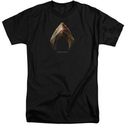 Justice League Movie Shirt Aquaman Logo Black Tall T-Shirt