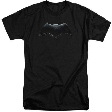 Justice League Movie Shirt Batman Logo Black Tall T-Shirt