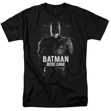 Justice League Movie Shirt Batman Profile Black T-Shirt