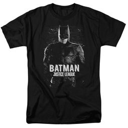 Justice League Movie Shirt Batman Profile Black T-Shirt