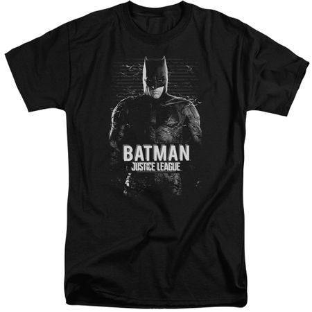 Justice League Movie Shirt Batman Profile Black Tall T-Shirt